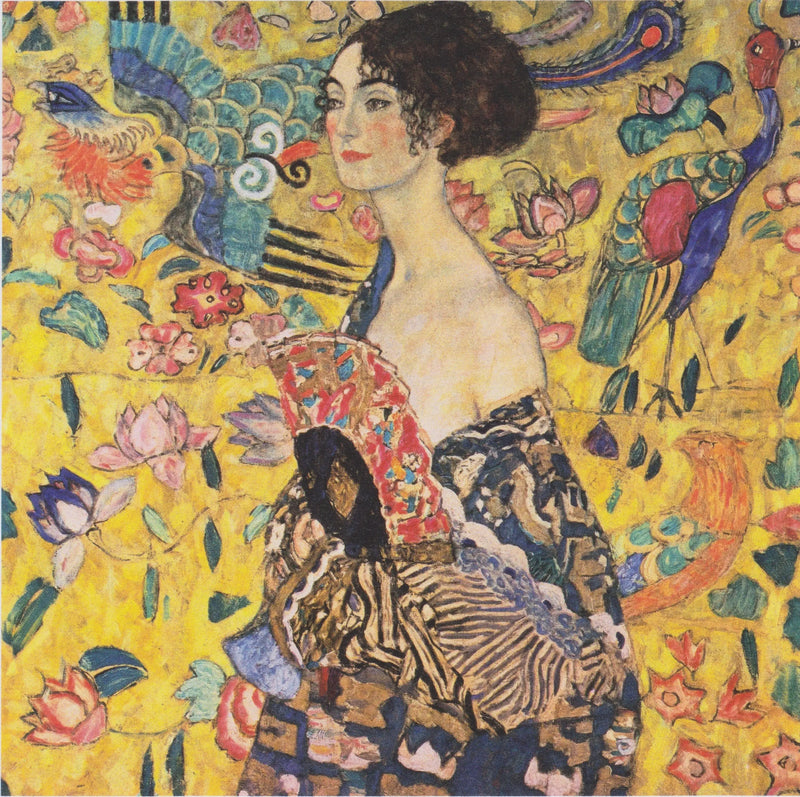 La Mujer con el abanico - Gustav Klimt