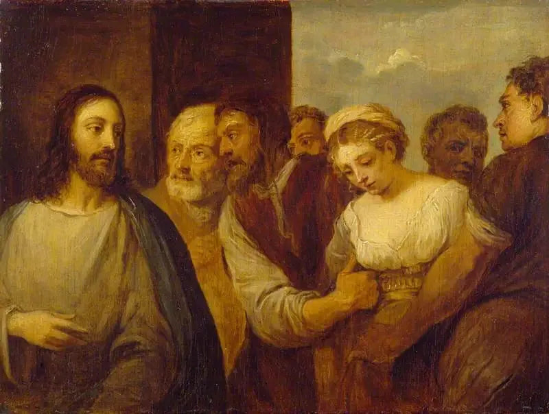 La Mujer Adúltera (copia de Titien) - David Teniers el Joven