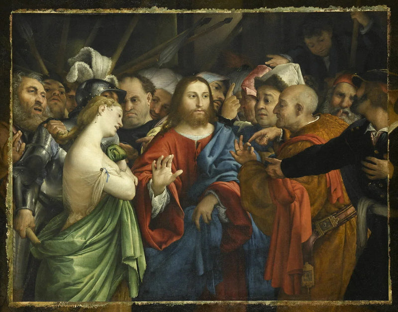La Mujer Adúltera - Lorenzo Lotto