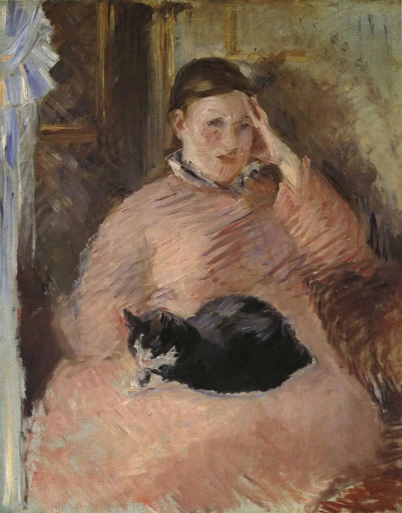 La Mujer con gato - Édouard Manet