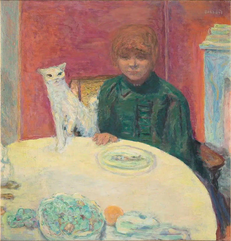 La Mujer con el gato - Pierre Bonnard