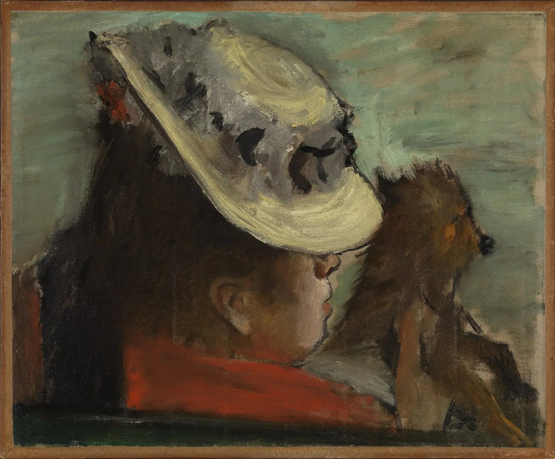 La mujer con el perro - Edgar Degas