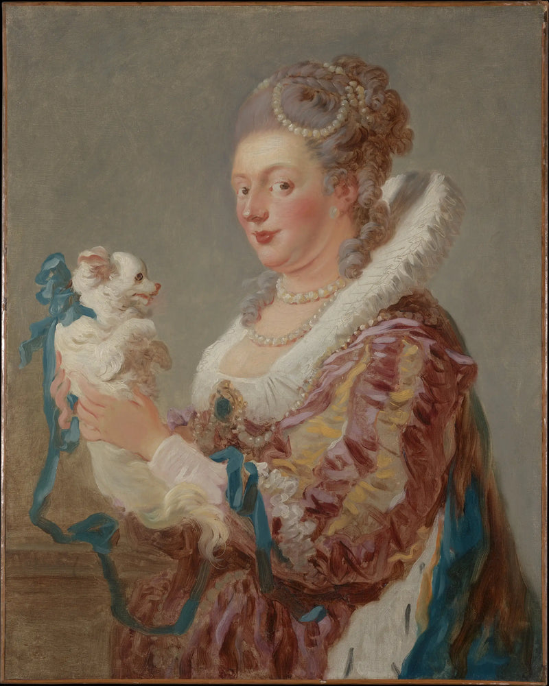 La mujer con perro - Jean-Honoré Fragonard