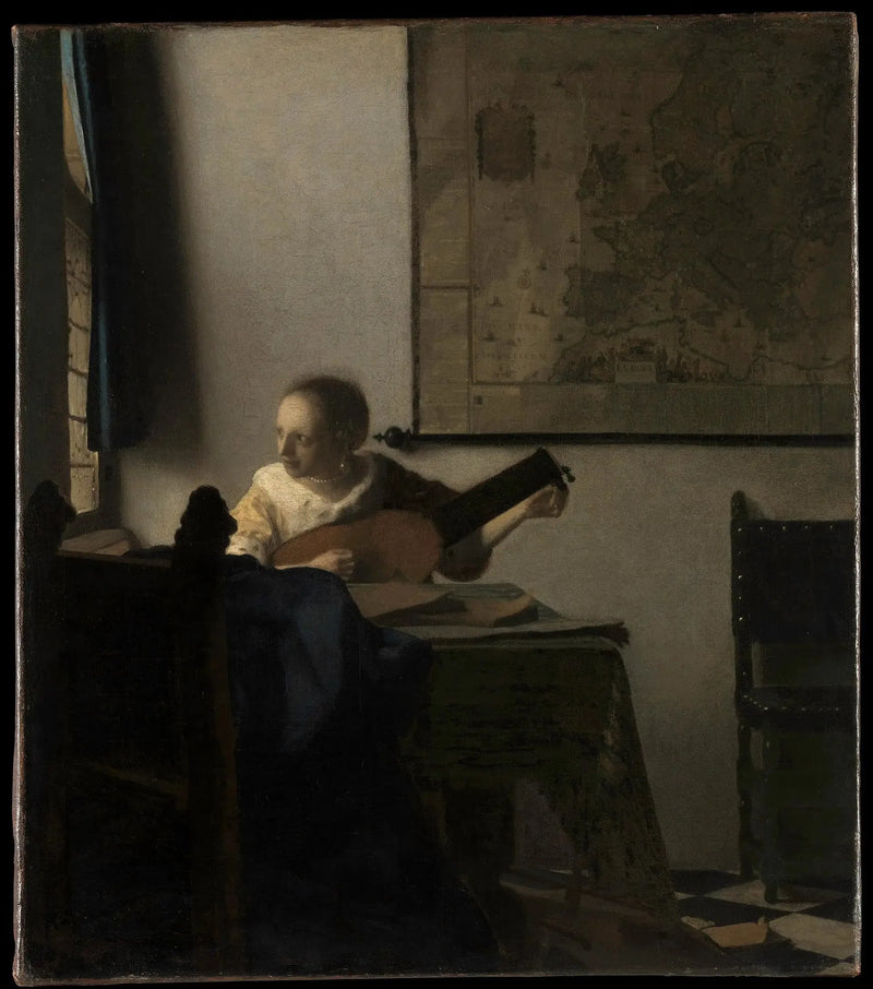 La Mujer con laúd - Johannes Vermeer