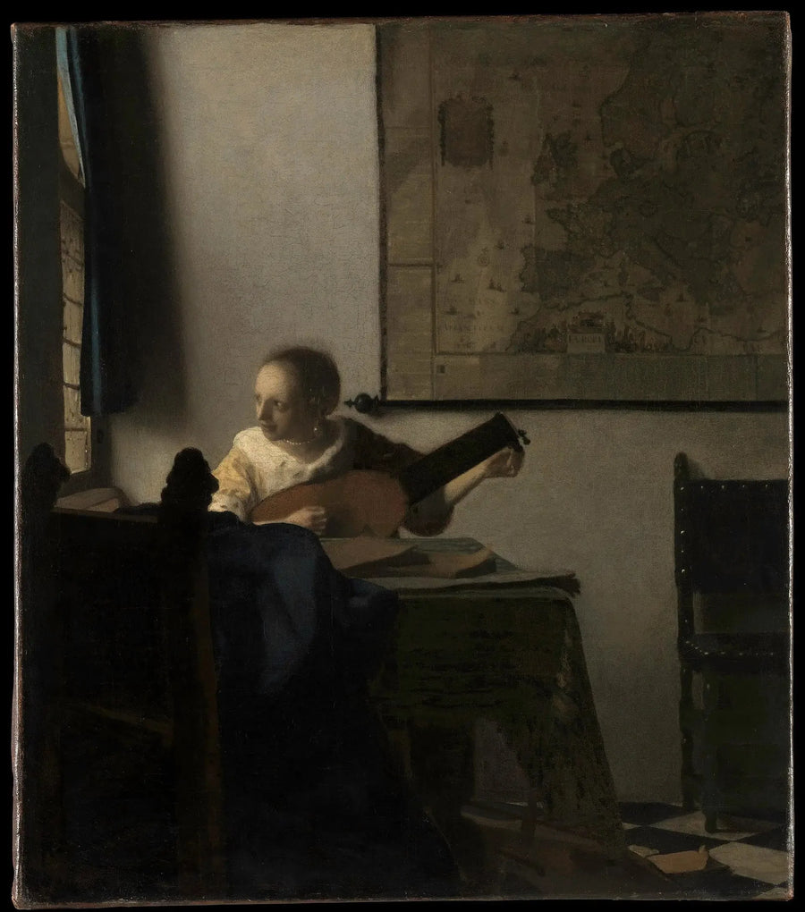 La Mujer con laúd - Johannes Vermeer