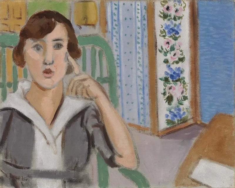 La Mujer con el biombo - Henri Matisse