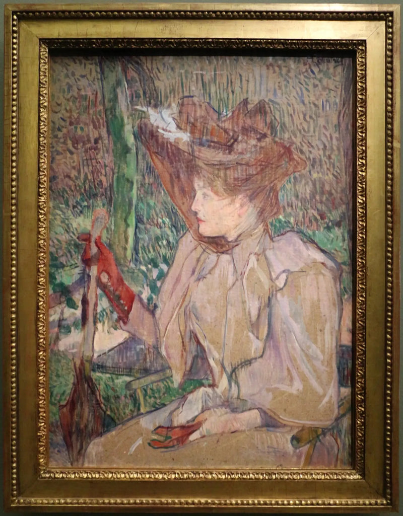 La Mujer con guantes - Henri de Toulouse-Lautrec
