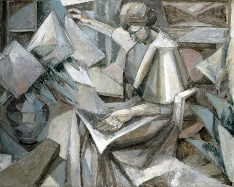La mujer con phlox - Albert Gleizes