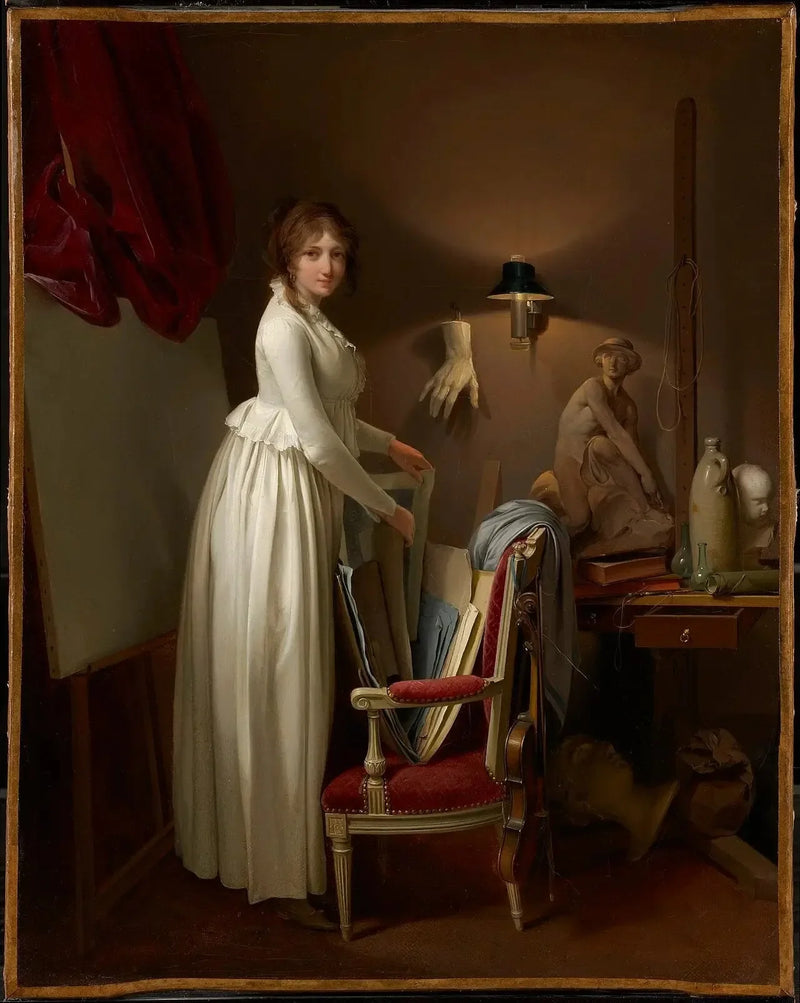 La mujer del artista en su taller - Louis-Léopold Boilly