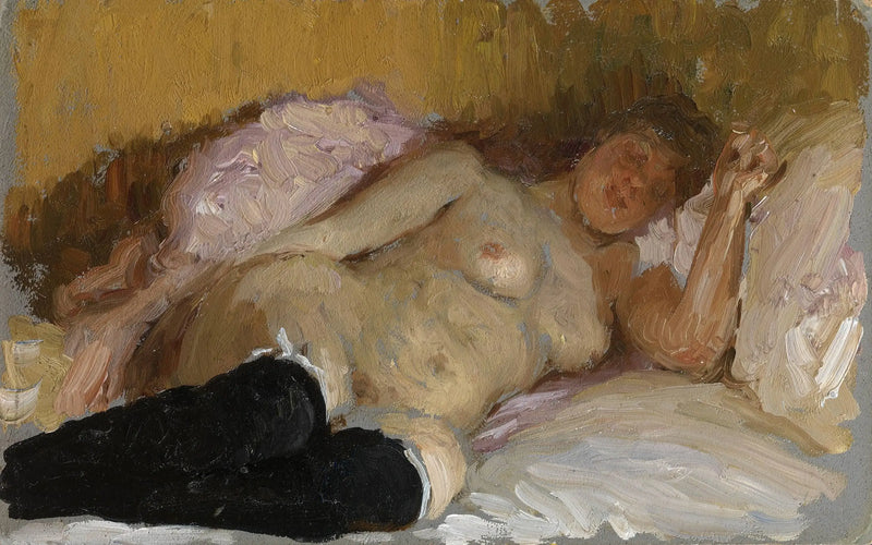 La mujer de la artista Natalia Nordman dormida - Ilya Repin