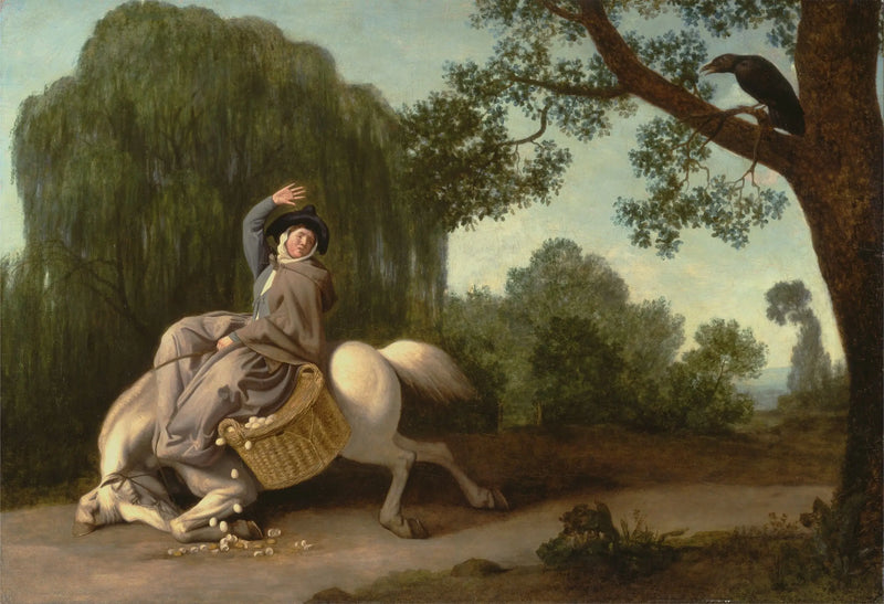 La mujer del granjero y el cuervo - George Stubbs