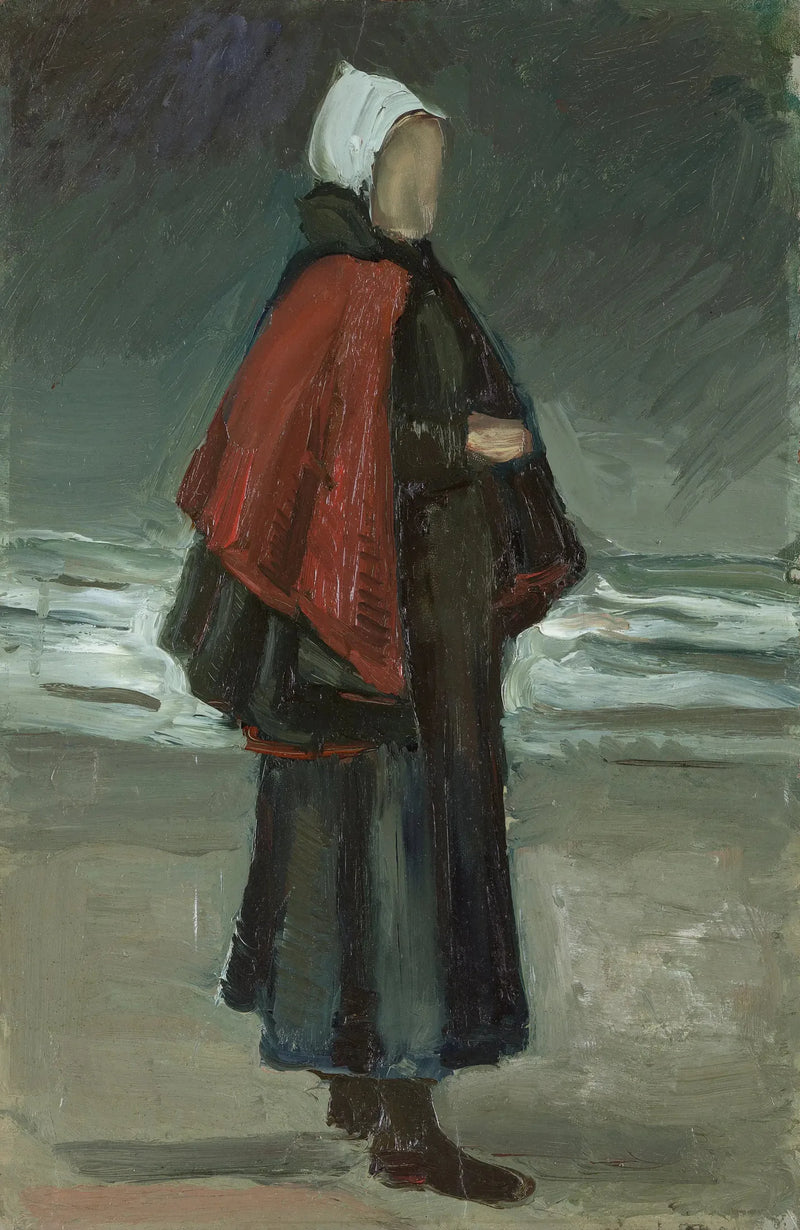 La mujer del pescador en la playa - Vincent van Gogh