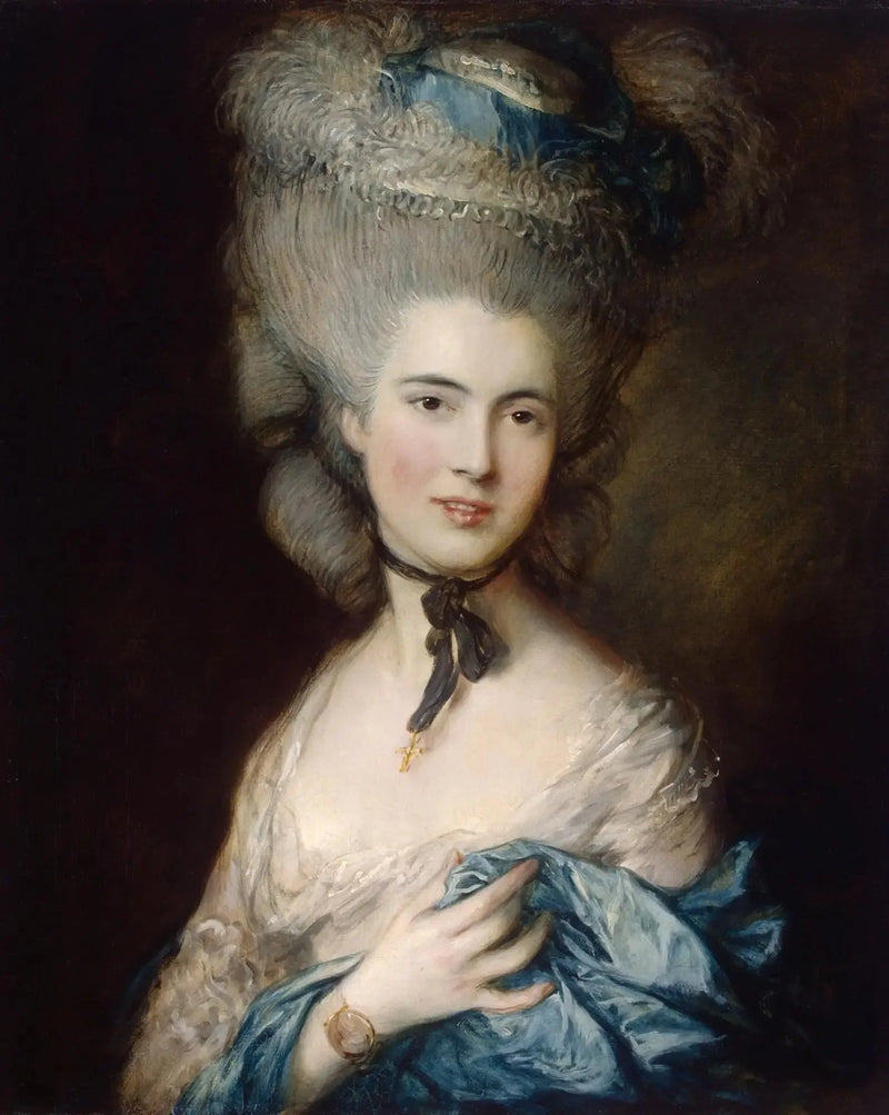 La mujer en azul - Thomas Gainsborough
