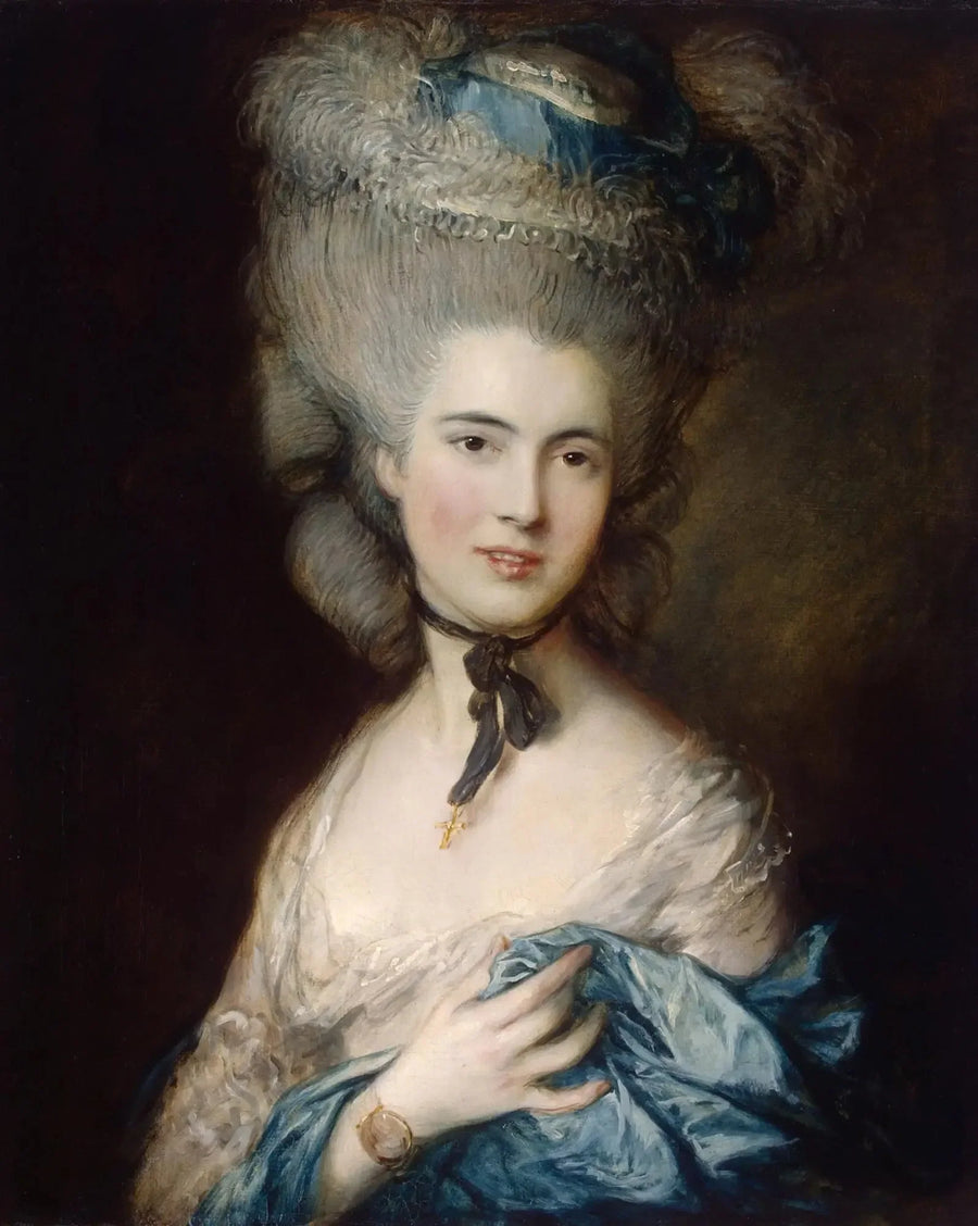 La mujer en azul - Thomas Gainsborough