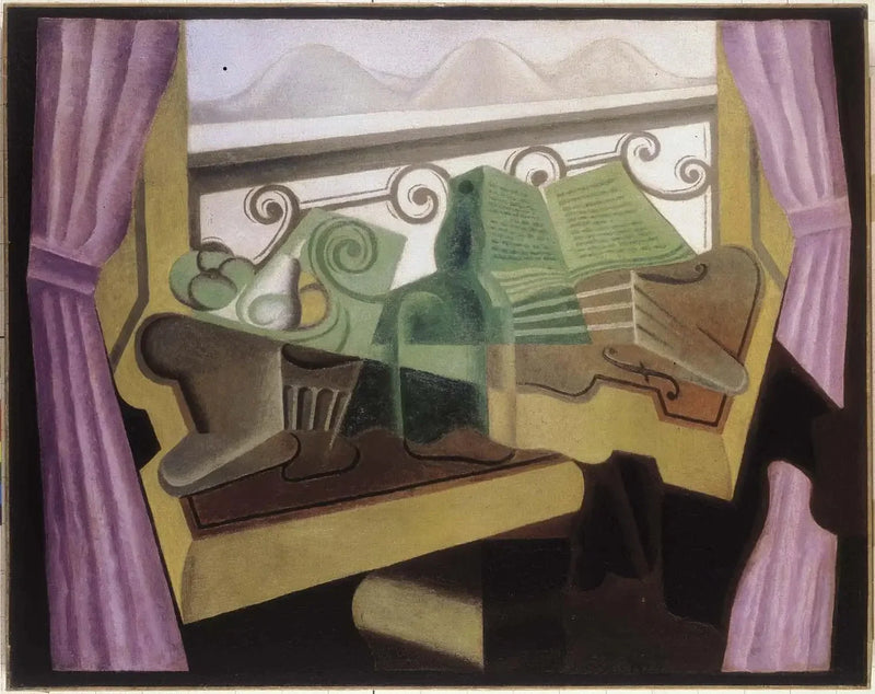 La ventana a las colinas - Juan Gris