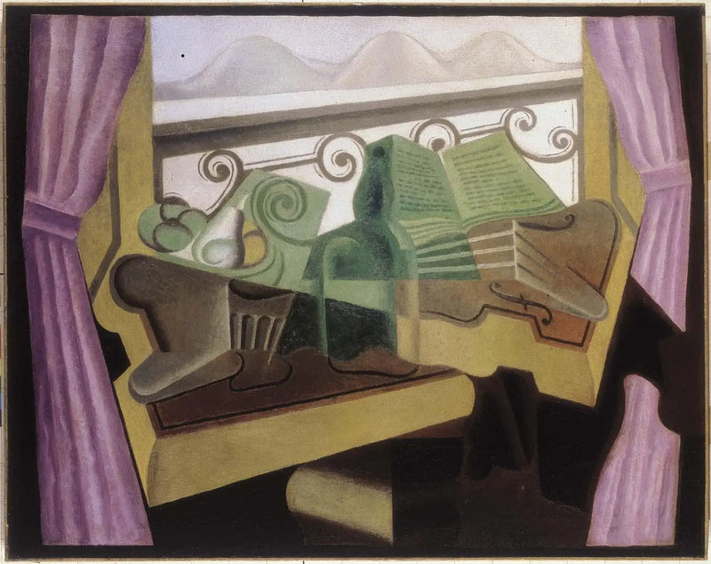La ventana a las colinas - Juan Gris