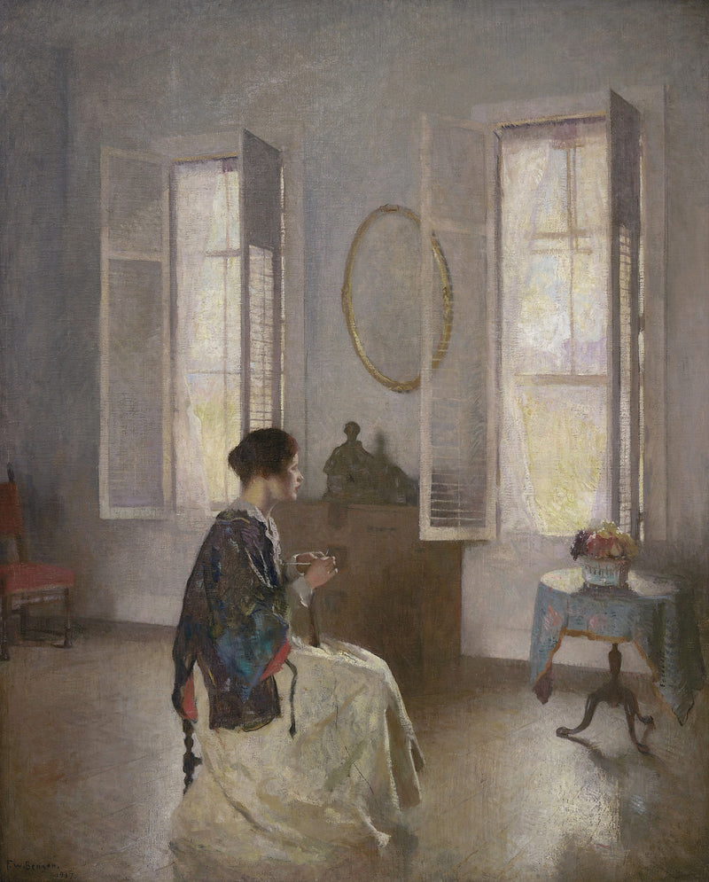 La ventana abierta - Frank Weston Benson