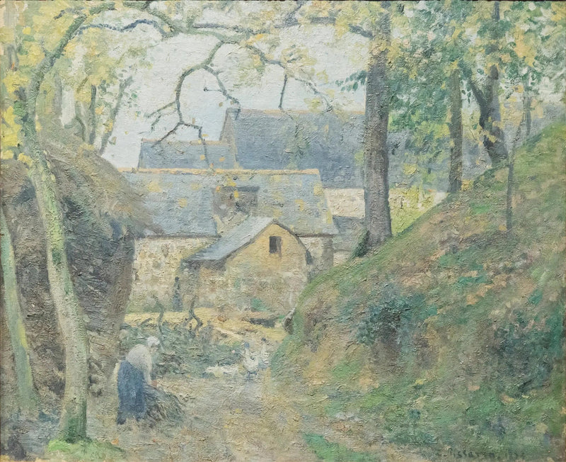 La Granja en Montfoucault - Camille Pissarro