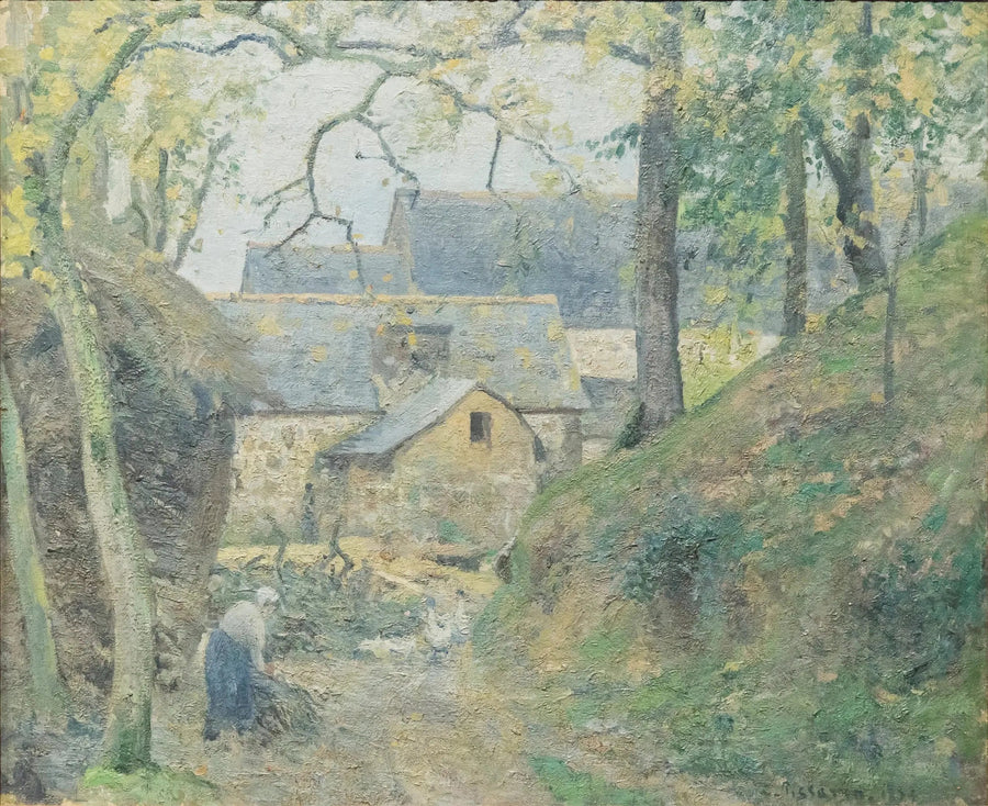 La Granja en Montfoucault - Camille Pissarro