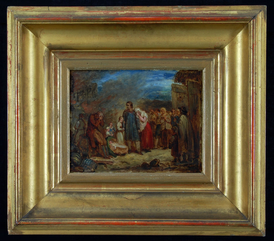 La granja quemada - Ary Scheffer