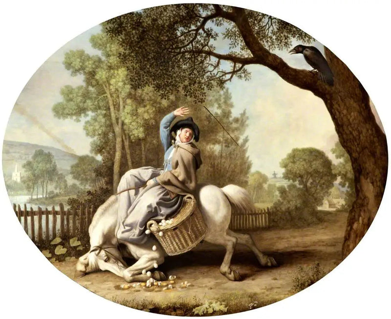 La granjera y el cuervo - George Stubbs