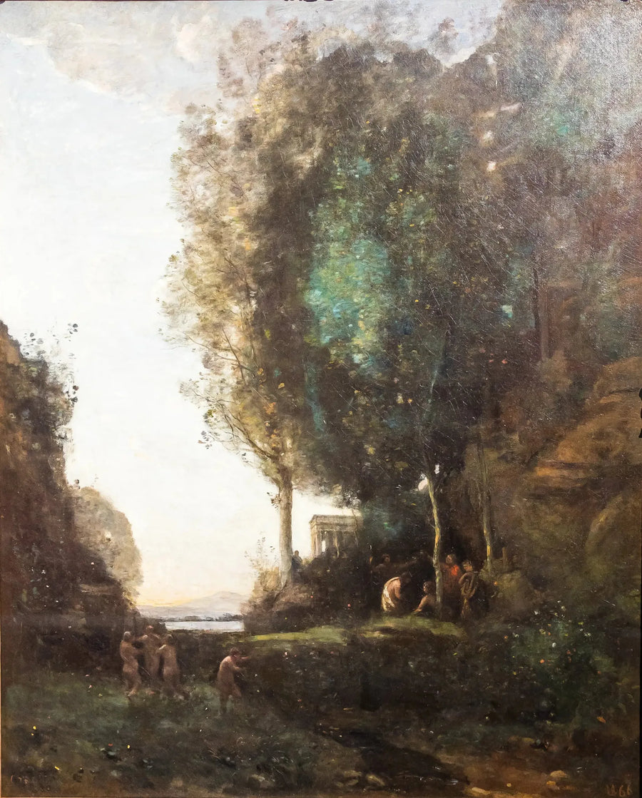 La fiesta de Baco (La noche) - Jean-Baptiste Camille Corot