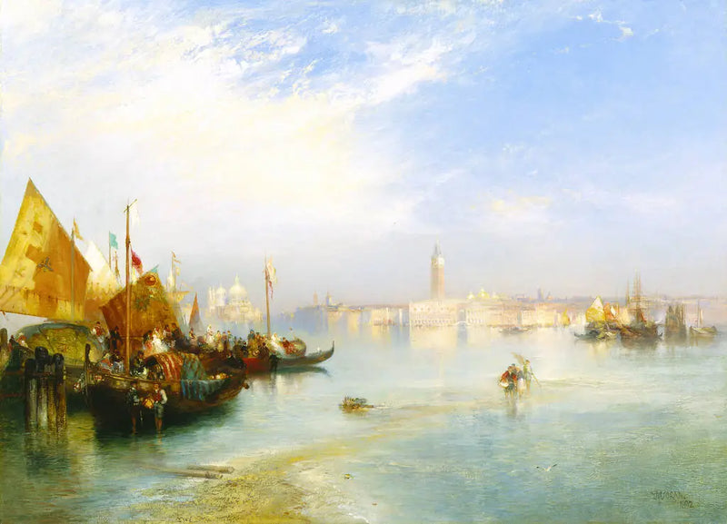 La fiesta de bodas del pescador - Thomas Moran