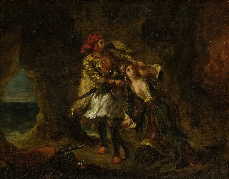 La Novia de Abidos - Eugène Delacroix