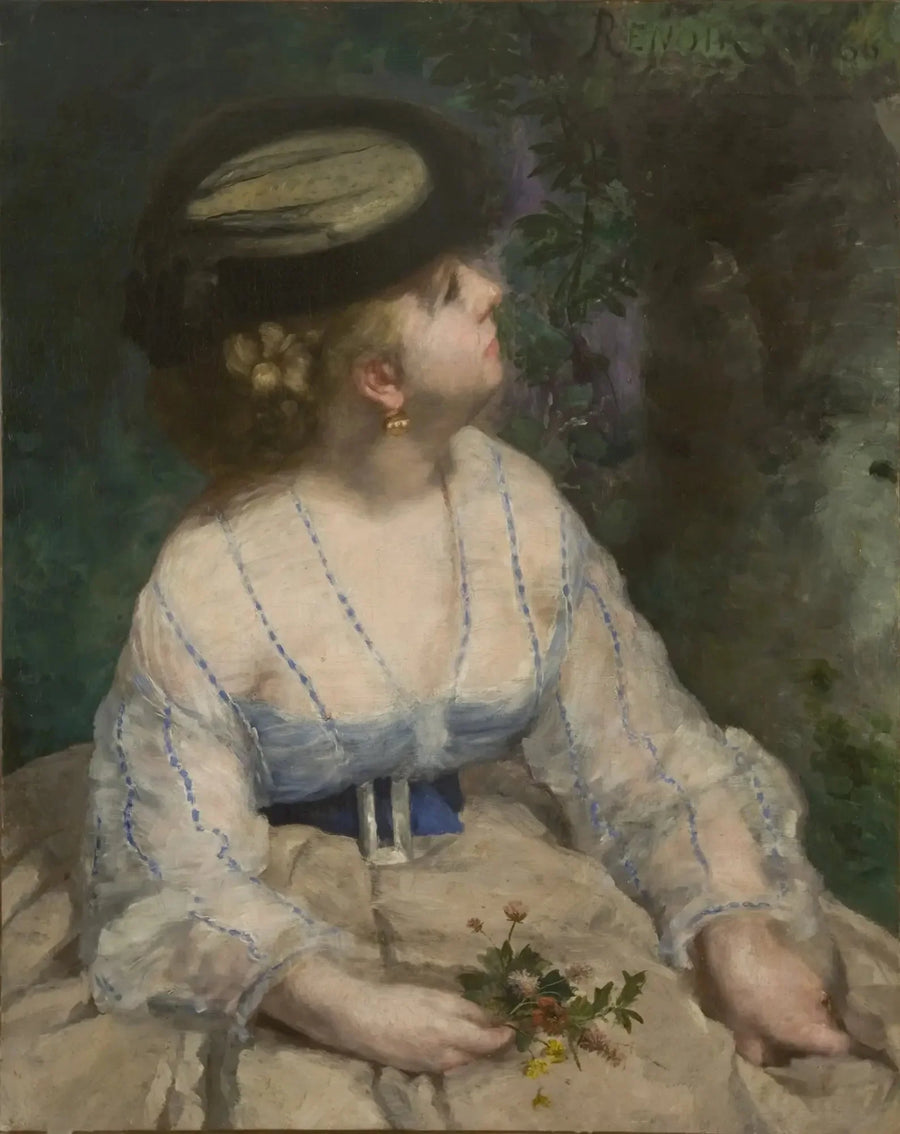 La Niña con el pájaro - Pierre-Auguste Renoir