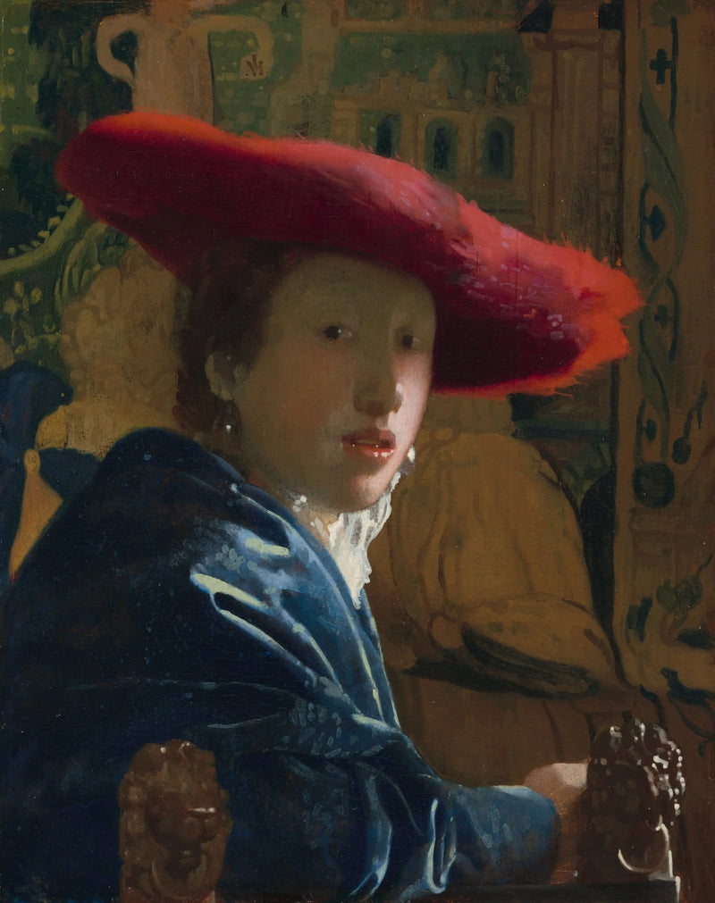 La Niña con sombrero rojo - Johannes Vermeer