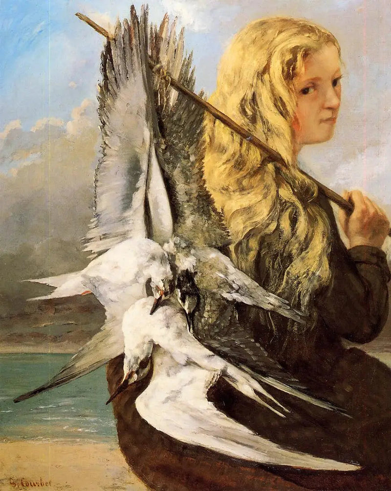 La chica de las gaviotas, Trouville - Gustave Courbet