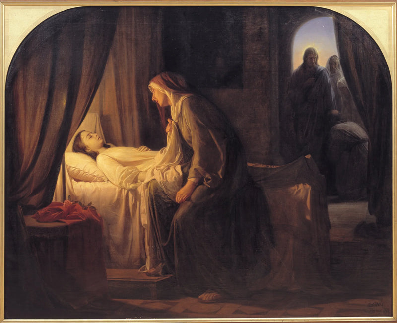 La hija de Jairo - Carl Heinrich Bloch
