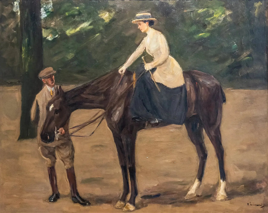 La hija del artista a caballo - Max Liebermann