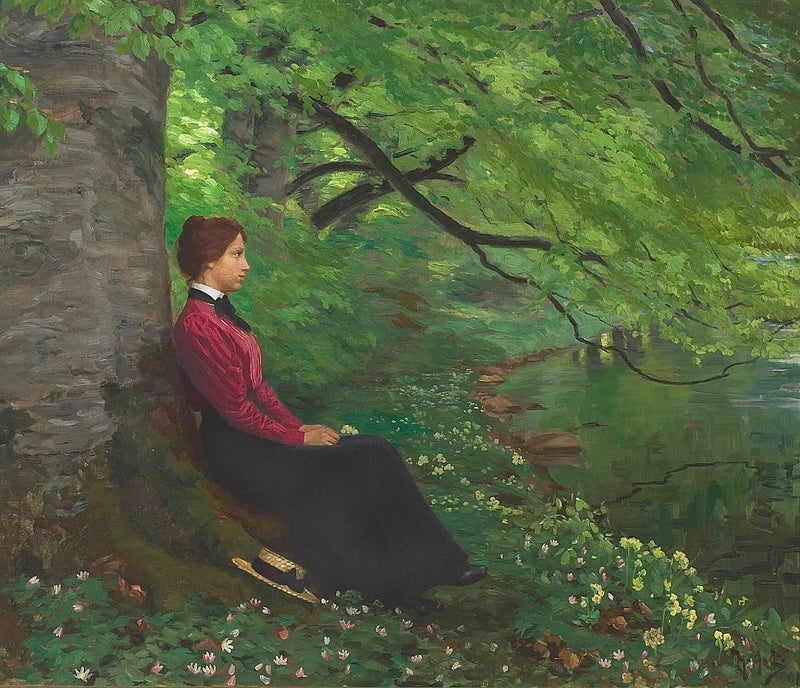 La hija del artista Meta Maren. - H. A. Brendekilde