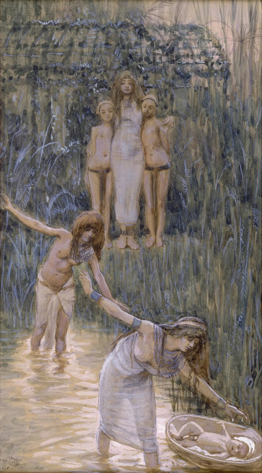 La hija de Faraón hace venir a Moisés - James Tissot