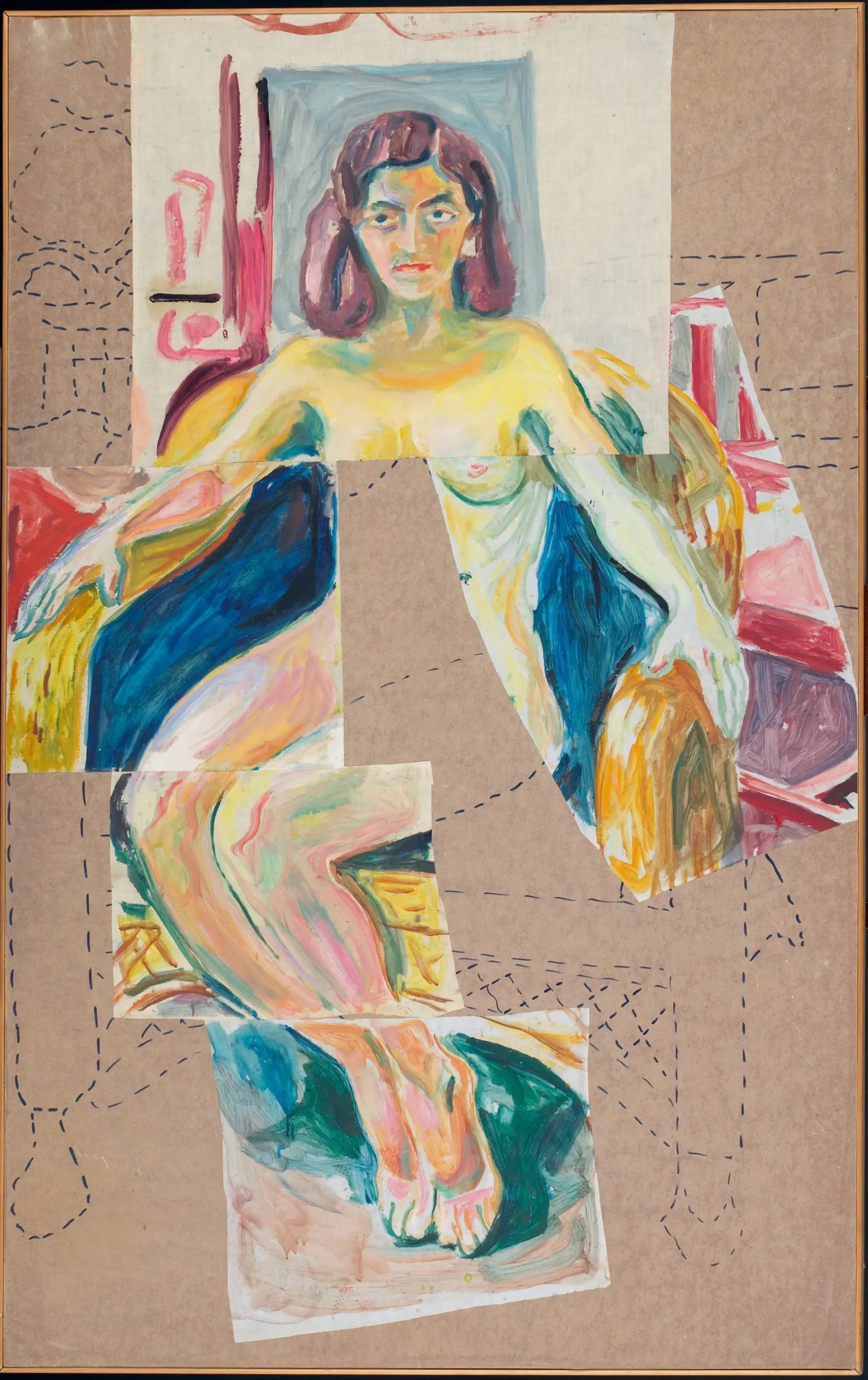 Reproduction du tableau « La Fille du Nordland : cinq fragments - Edvard Munch » par Alpha Reproduction en peinture à l’huile