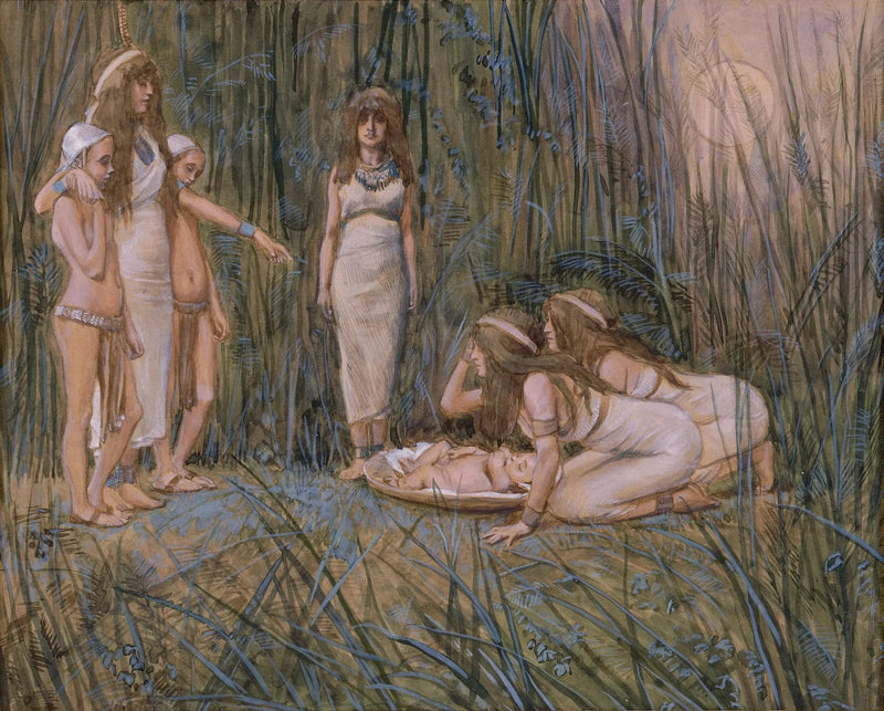 La hija del faraón recibe a la madre de Moisés - James Tissot