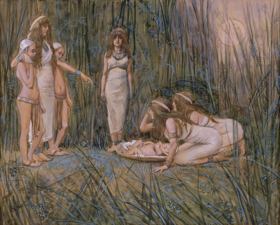 La hija del faraón recibe a la madre de Moisés - James Tissot