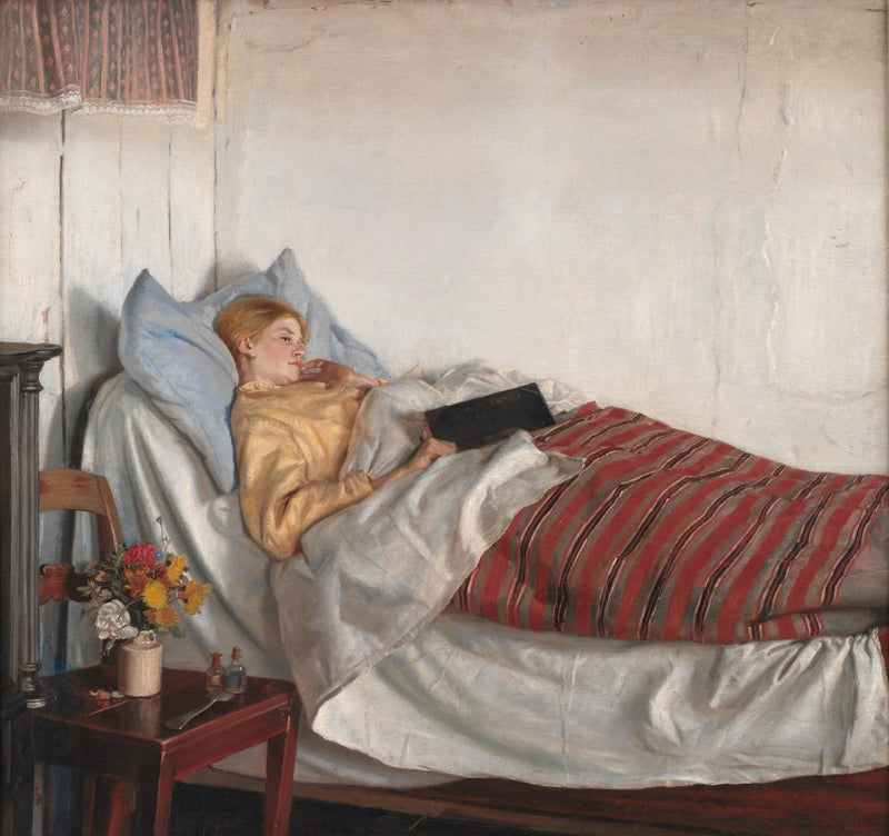 La niña enferma - Michael Peter Ancher