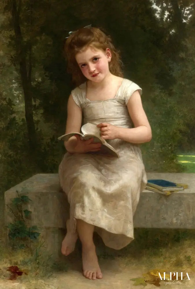 La fille qui lit - William Bouguereau - Reproductions de tableaux et peintures haut de gamme