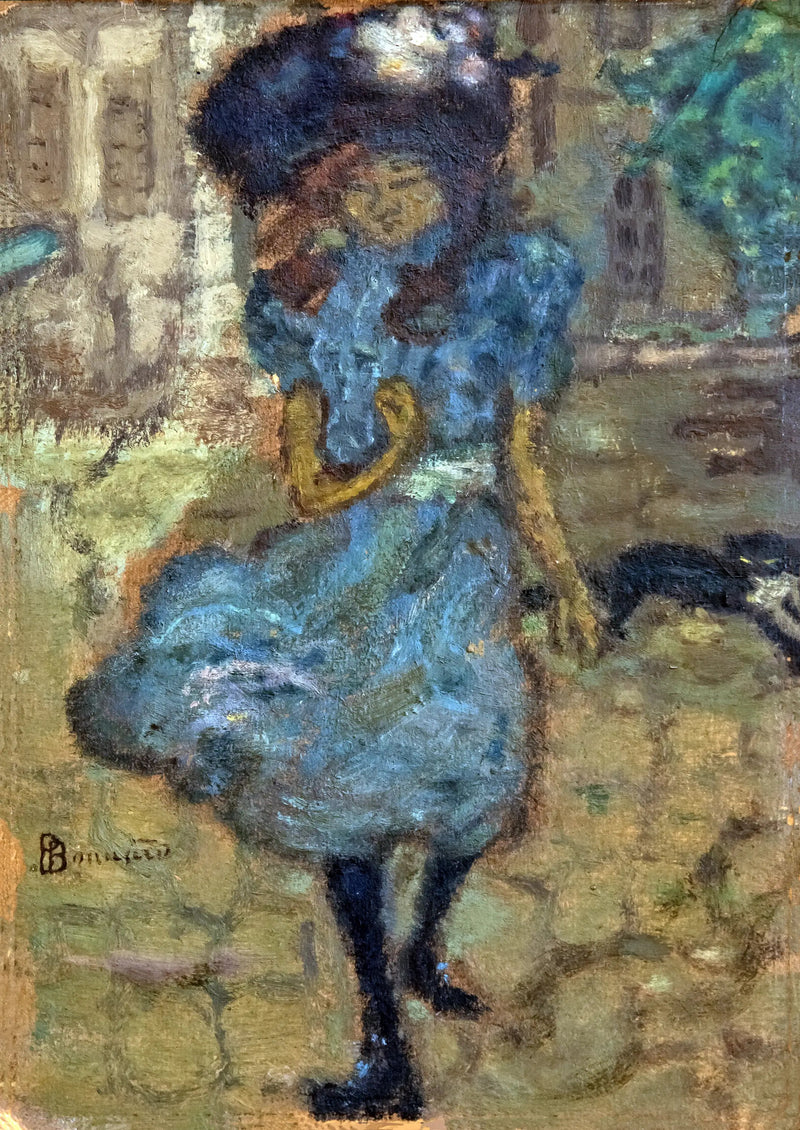 La Niña con el gato - Pierre Bonnard