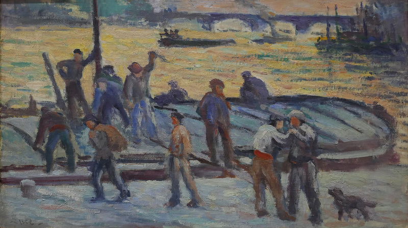 El fin del día. Cuadros de cemento - Maximilien Luce