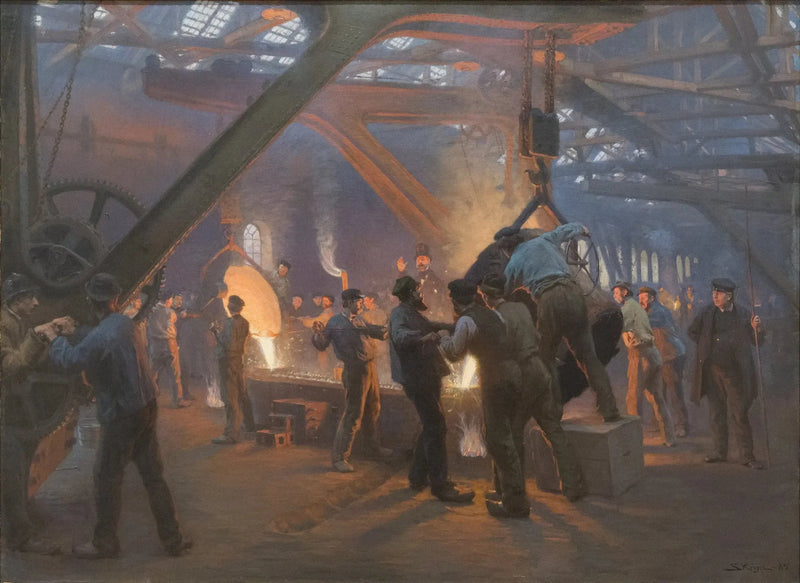 La Fundición de hierro, Burmeister y Wain - Peder Severin Krøyer