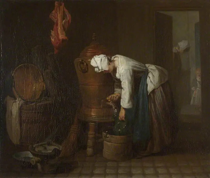 La Fontaine (La Cisterna de Agua) - Jean Simeón Chardin
