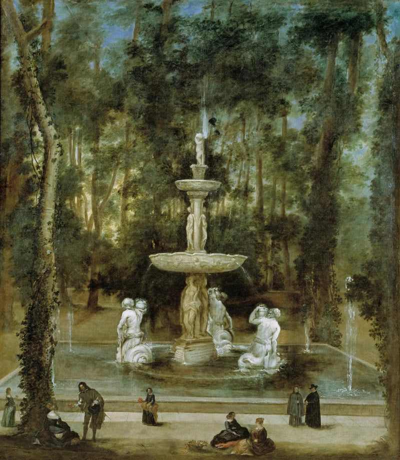 La fuente de los Tritones en el jardín de la isla, Aranjuez - Diego Velázquez