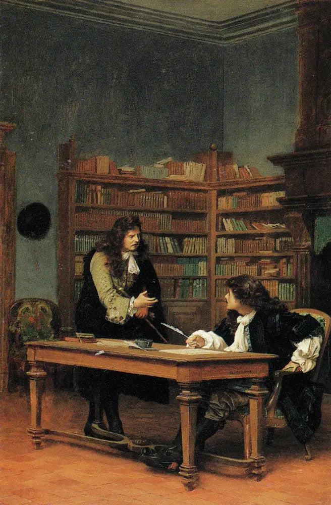 La Fontaine y Molière - Jean-Léon Gérôme