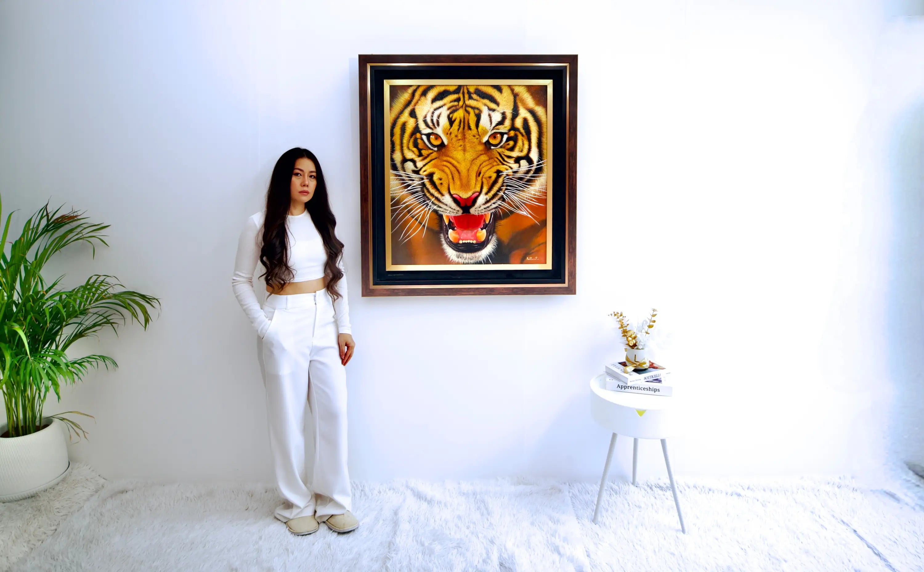 The Strength of the Tiger - Ketwalin | 95 x 105 cm Reproductions de tableaux à la peinture à l’huile