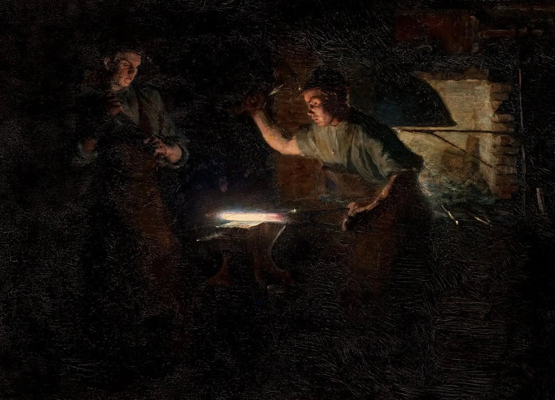 La forja de Henning Jensen en Skagen Østerby. - Peder Severin Krøyer