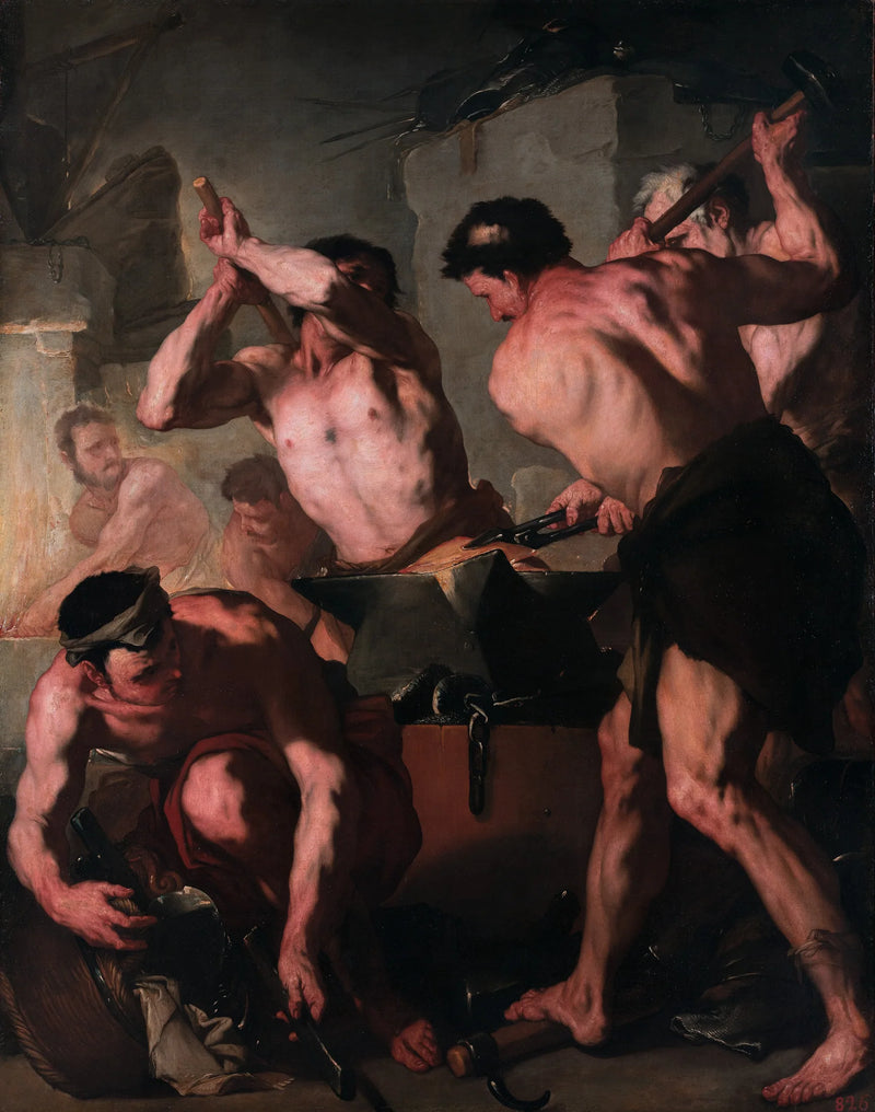 La Forja de Vulcano - Luca Giordano