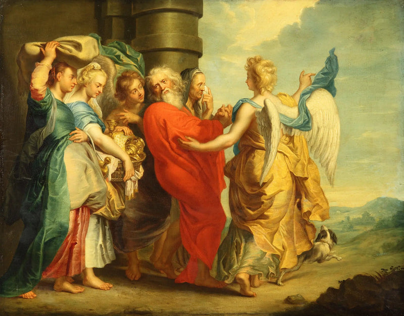 La fuga de Lot y sus hijas - Peter Paul Rubens